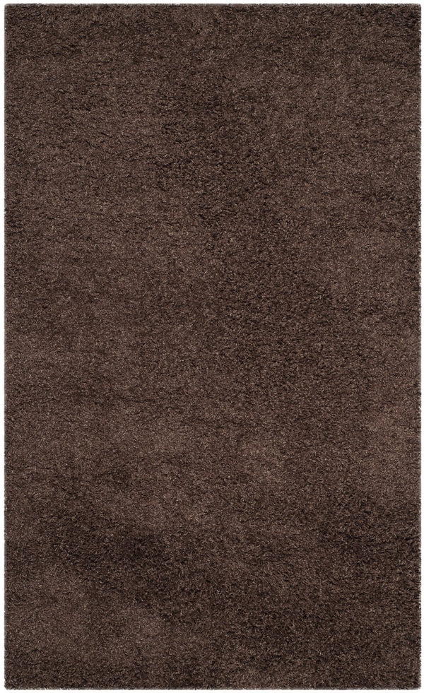Safavieh Laguna Plush Shag Area Rug — 2" Pile Deep Brown, Durable Power-Loomed Comfort For Cozy Spaces 2'-3" x 4'-0" SGL303F-24