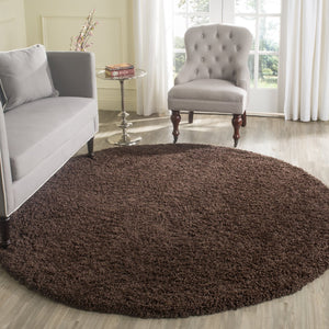 Safavieh Laguna Plush Shag Area Rug — 2" Pile Deep Brown, Durable Power-Loomed Comfort For Cozy Spaces 2'-3" x 4'-0" SGL303F-24