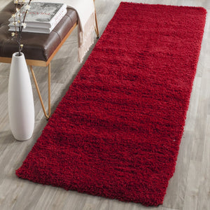 Safavieh Laguna Shag Area Rug – Luxurious Touch For Your Space, Exquisite Turkish Craftsmanship & Comfort Red Polypropylene Pile Sgl303h-5r