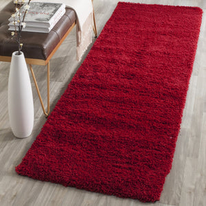 Safavieh Laguna Plush Red Shag Rug With 2" Pile — Luxurious Handcrafted Texture, Durable Power‑Loomed Comfort 2'-0" x 3'-0" SGL303H-2