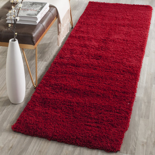Safavieh Laguna Plush Red Shag Rug With 2" Pile — Luxurious Handcrafted Texture, Durable Power‑Loomed Comfort 2'-0" x 3'-0" SGL303H-2