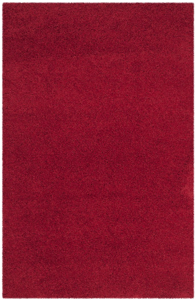 Safavieh Laguna Shag Area Rug – Luxurious Touch For Your Space, Exquisite Turkish Craftsmanship & Comfort Red Polypropylene Pile Sgl303h-5r
