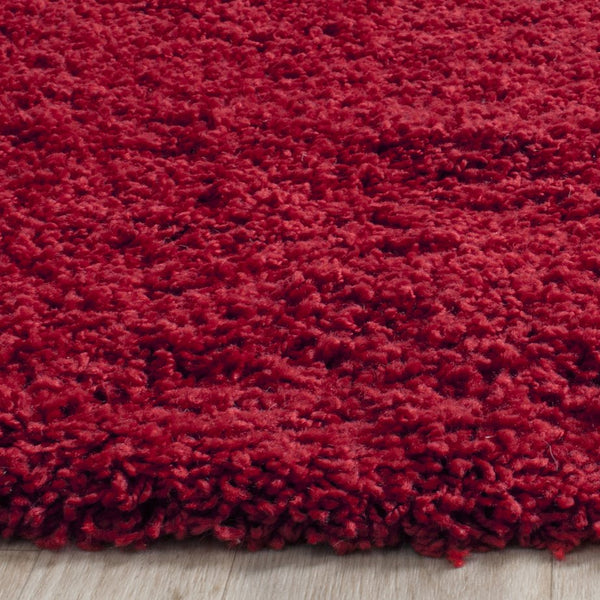 Safavieh Laguna Shag Area Rug – Luxurious Touch For Your Space, Exquisite Turkish Craftsmanship & Comfort Red Polypropylene Pile Sgl303h-5r