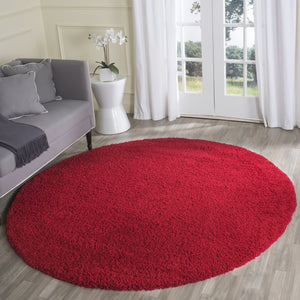 Safavieh Laguna Plush Red Shag Rug With 2" Pile — Luxurious Handcrafted Texture, Durable Power‑Loomed Comfort 2'-0" x 3'-0" SGL303H-2