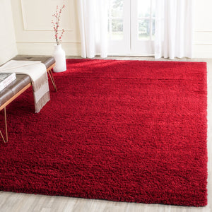 Safavieh Laguna Shag Area Rug – Luxurious Touch For Your Space, Exquisite Turkish Craftsmanship & Comfort Red Polypropylene Pile Sgl303h-5r
