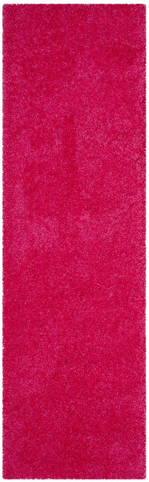 Safavieh Laguna Plush Shag Runner 2'3" X10' Fuchsia Flokati – 2" Pile, Power-Loomed Turkey, Stain-Resistant Comfort SGL303J-210