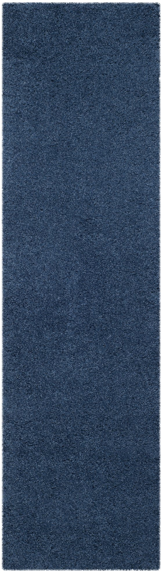 Safavieh Laguna Plush Blue Shag Rug Square — 2" Pile Deep Flokati Texture, Power-Loomed Turkish Durability 4'-0" x 4'-0" SGL303K-4SQ