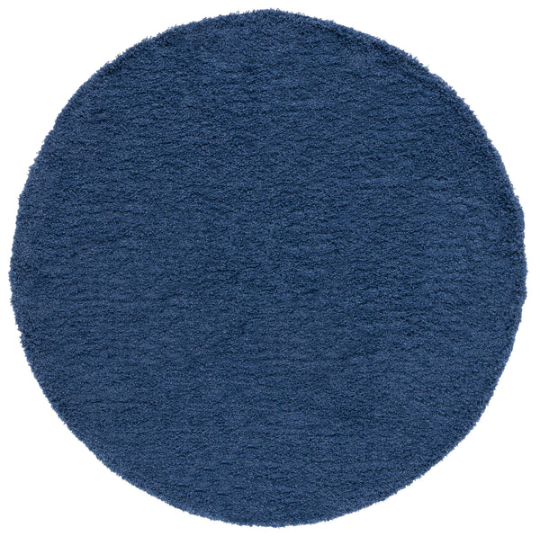Safavieh Laguna Plush Blue Shag Rug Square — 2" Pile Deep Flokati Texture, Power-Loomed Turkish Durability 4'-0" x 4'-0" SGL303K-4SQ