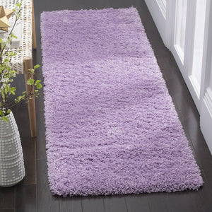 Safavieh Laguna Shag Area Rug – Luxurious Touch For Your Space, Exquisite Turkish Craftsmanship & Comfort Lilac Polypropylene Pile Sgl303n-5sq