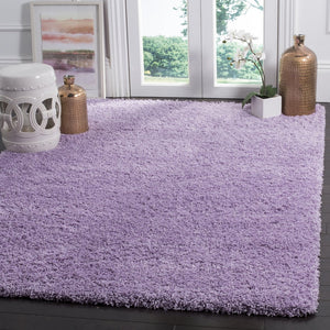 Safavieh Laguna Shag Area Rug – Luxurious Touch For Your Space, Exquisite Turkish Craftsmanship & Comfort Lilac Polypropylene Pile Sgl303n-5sq