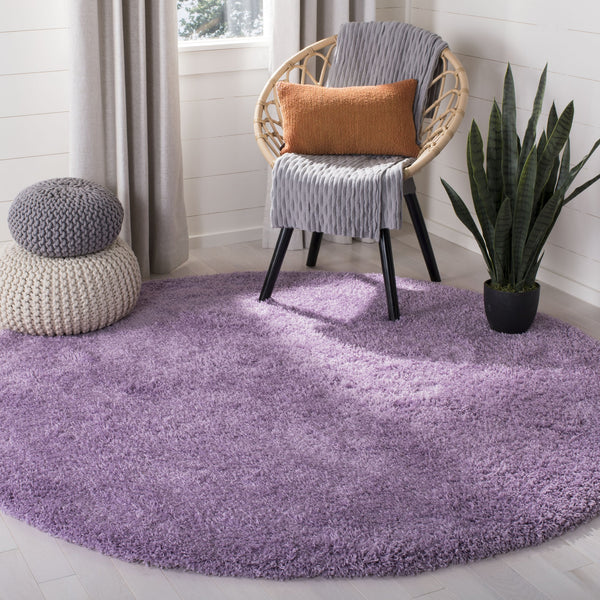 Safavieh Laguna Shag Area Rug – Luxurious Touch For Your Space, Exquisite Turkish Craftsmanship & Comfort Lilac Polypropylene Pile Sgl303n-5sq