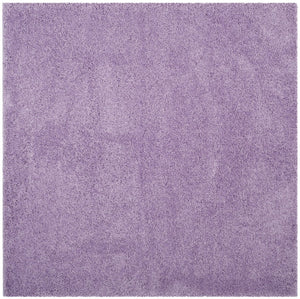 Safavieh Laguna Shag Area Rug – Luxurious Touch For Your Space, Exquisite Turkish Craftsmanship & Comfort Lilac Polypropylene Pile Sgl303n-5sq