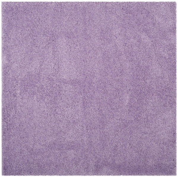 Safavieh Laguna Shag Area Rug – Luxurious Touch For Your Space, Exquisite Turkish Craftsmanship & Comfort Lilac Polypropylene Pile Sgl303n-5sq