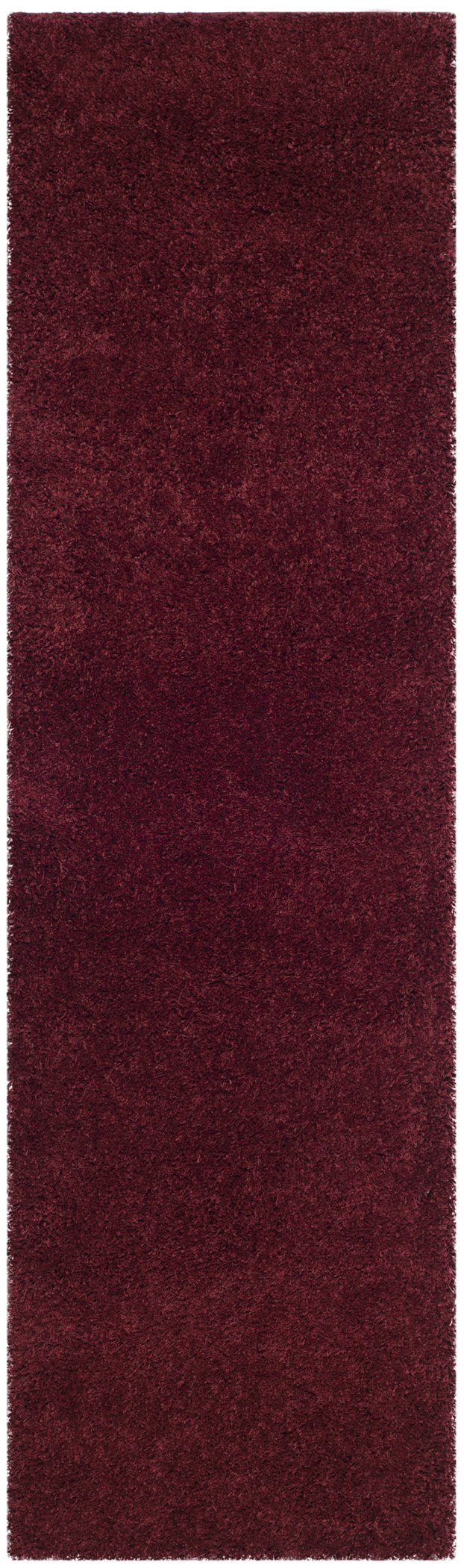 Safavieh Laguna Plush Maroon Shag & Flokati Square Rug — 2" Pile, Power-Loomed Turkish Craft, Stain-Resistant Comfort 5'-3" x 5'-3" SGL303R-5SQ