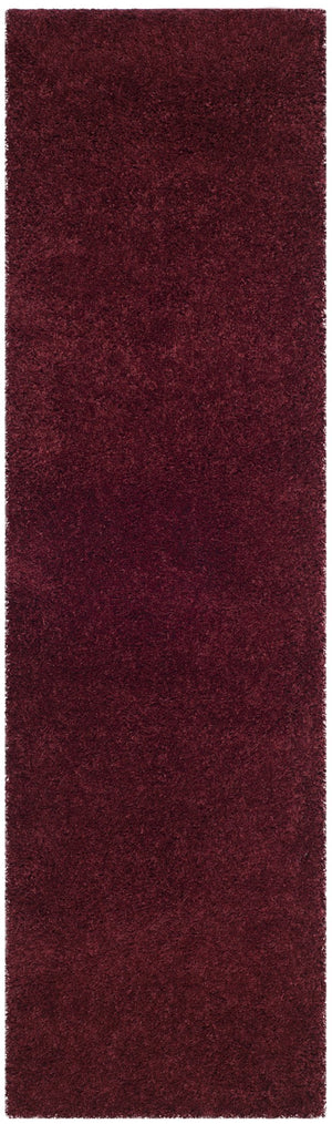 Safavieh Laguna Plush Maroon Shag & Flokati Square Rug — 2" Pile, Power-Loomed Turkish Craft, Stain-Resistant Comfort 5'-3" x 5'-3" SGL303R-5SQ