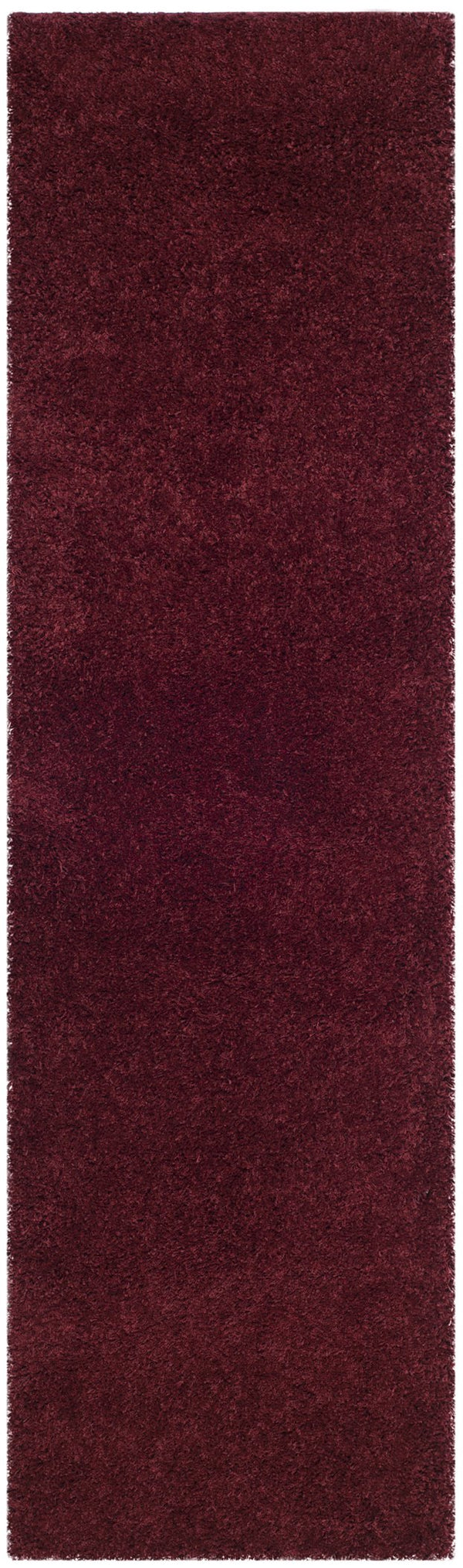 Safavieh Laguna Plush Maroon Shag & Flokati Square Rug — 2" Pile, Power-Loomed Turkish Craft, Stain-Resistant Comfort 5'-3" x 5'-3" SGL303R-5SQ