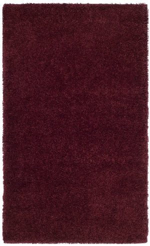Safavieh Laguna Luxurious Maroon Round Shag Rug With 2" Pile — Plush Flokati-Style Comfort & Durable Weave 5'-3" x 5'-3" SGL303R-5R