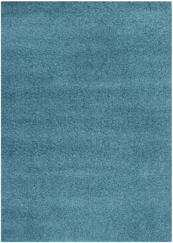 Safavieh Laguna Plush Shag Runner 2X10 Turquoise — Deep 2" Pile, Turkish Power-Loomed, Durable Easy-Care Elegance SGL303T-210