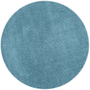 Safavieh Laguna Plush Shag Runner 2X10 Turquoise — Deep 2" Pile, Turkish Power-Loomed, Durable Easy-Care Elegance SGL303T-210