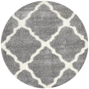 Safavieh Montreal Luxurious Grey Ivory Shag Area Rug 2'3" X 5'0" - Durable, Plush, Timeless Diamond Design Grey ,Ivory 50% Polypropylene + 50% Polyester Sgm866d-25
