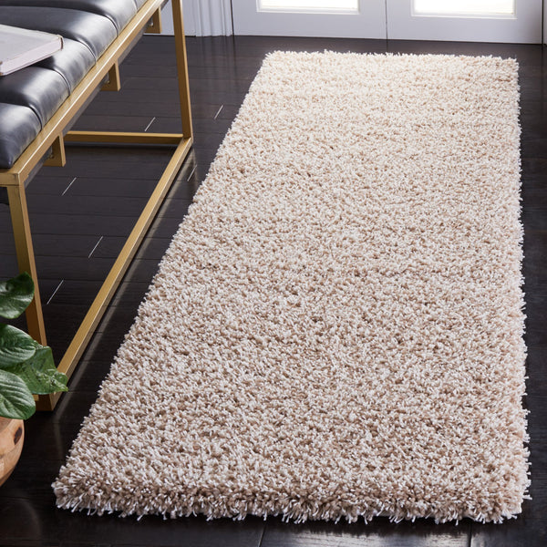 Safavieh Sgn725 Luxurious Beige Shag Runner — Flokati-Inspired Deep Pile, Power-Loomed Turkish Craftsmanship 2'-3" x 13'-0" SGN725-1313-213