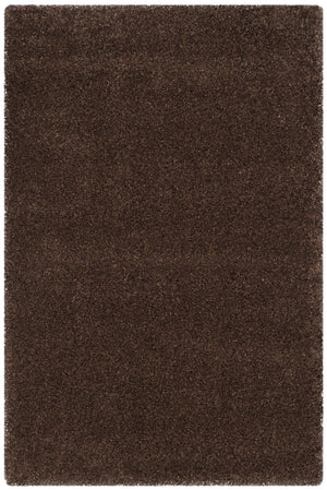 Safavieh Sgn725 Plush Round Shag Rug – Luxurious Flokati-Style Pile, Cozy Neutral Tones For Living Spaces 3'-0" x 3'-0" BROWN SGN725-2727-3R