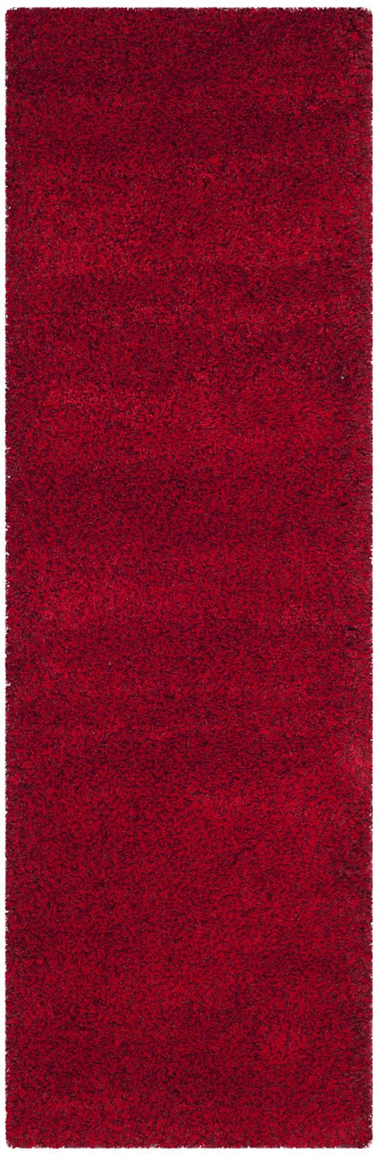 Safavieh Sgn725 Plush Santa Monica Shag Red Rug — High-Pile Turkish Power-Loomed Accent Rug, Stain-Resistant 2'-3" x 5'-0" SGN725-4040-25