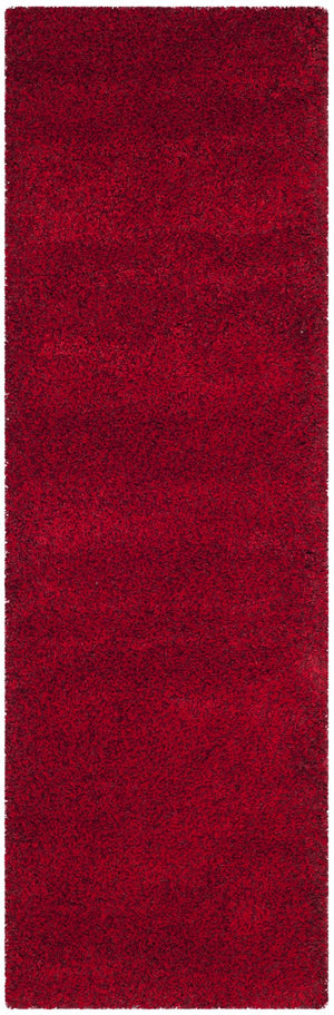 Safavieh Sgn725 Luxurious Beige Shag Runner — Flokati-Inspired Deep Pile, Power-Loomed Turkish Craftsmanship 2'-3" x 9'-0" RED SGN725-4040-29