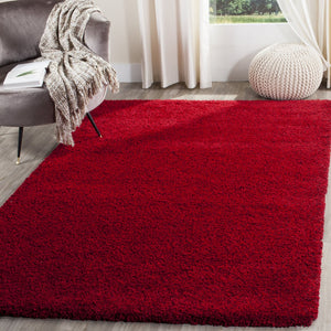 Safavieh Sgn725 Luxurious Beige Shag Runner — Flokati-Inspired Deep Pile, Power-Loomed Turkish Craftsmanship 2'-3" x 9'-0" RED SGN725-4040-29