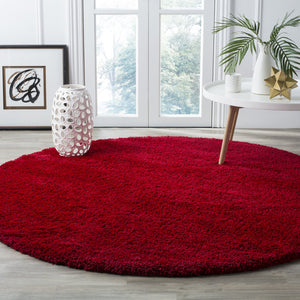 Safavieh Sgn725 Luxurious Beige Shag Runner — Flokati-Inspired Deep Pile, Power-Loomed Turkish Craftsmanship 2'-3" x 9'-0" RED SGN725-4040-29