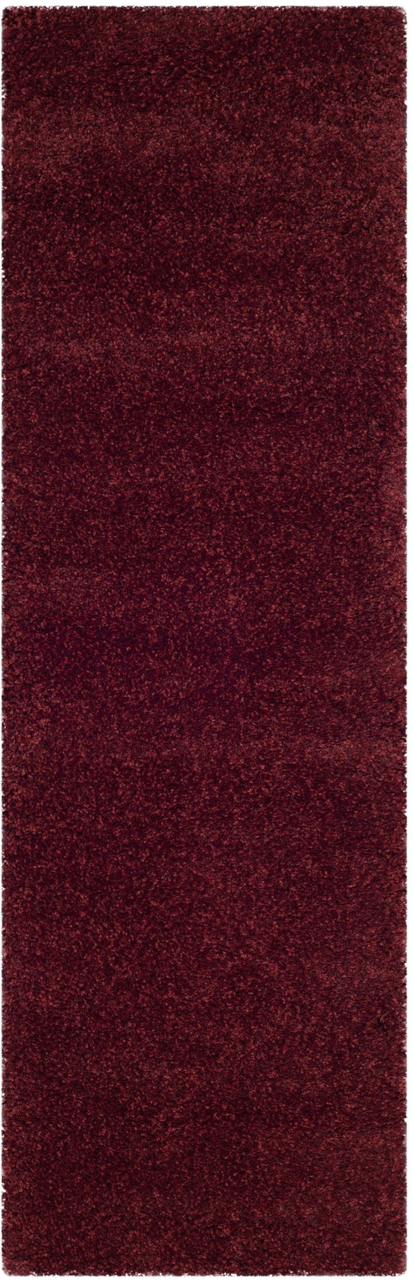 Safavieh Sgn725 Plush Round Shag Rug – Luxurious Flokati-Style Pile, Cozy Neutral Tones For Living Spaces 4'-0" x 4'-0" MAROON SGN725-4242-4R