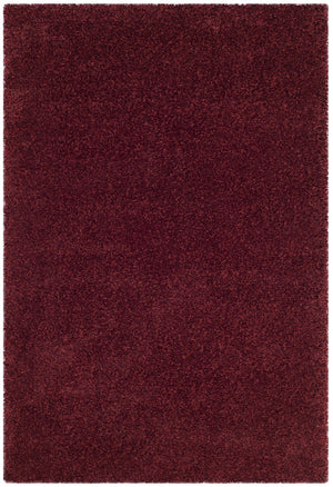 Safavieh Sgn725 Plush Round Shag Rug – Luxurious Flokati-Style Pile, Cozy Neutral Tones For Living Spaces 4'-0" x 4'-0" MAROON SGN725-4242-4R
