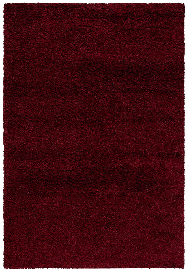 Safavieh Sgn725 Plush Round Shag Rug – Luxurious Flokati-Style Pile, Cozy Neutral Tones For Living Spaces 4'-0" x 4'-0" MAROON SGN725-4242-4R