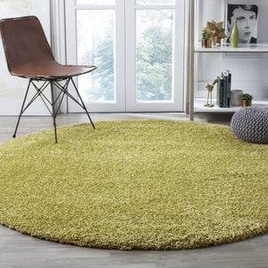 Safavieh Sgn725 Luxurious Beige Shag Runner — Flokati-Inspired Deep Pile, Power-Loomed Turkish Craftsmanship 2'-3" x 9'-0" GREEN SGN725-5252-29