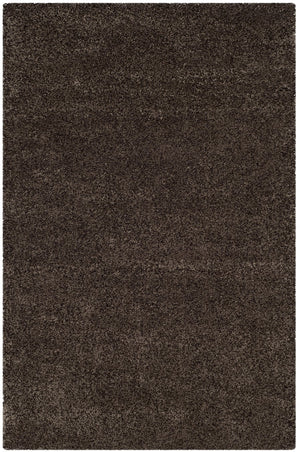 Safavieh Sgn725 Plush Santa Monica Shag Rug — Flokati-Inspired Texture, Durable Power-Loomed Comfort For Home Decor 4'-0" x 4'-0" MUSHROOM SGN725-8181-4SQ