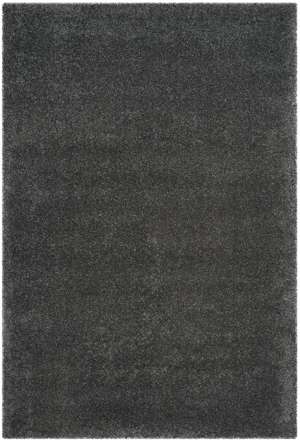 Safavieh Sgn725 Plush Round Shag Rug – Luxurious Flokati-Style Pile, Cozy Neutral Tones For Living Spaces 4'-0" x 4'-0" DARK GREY SGN725-8484-4R