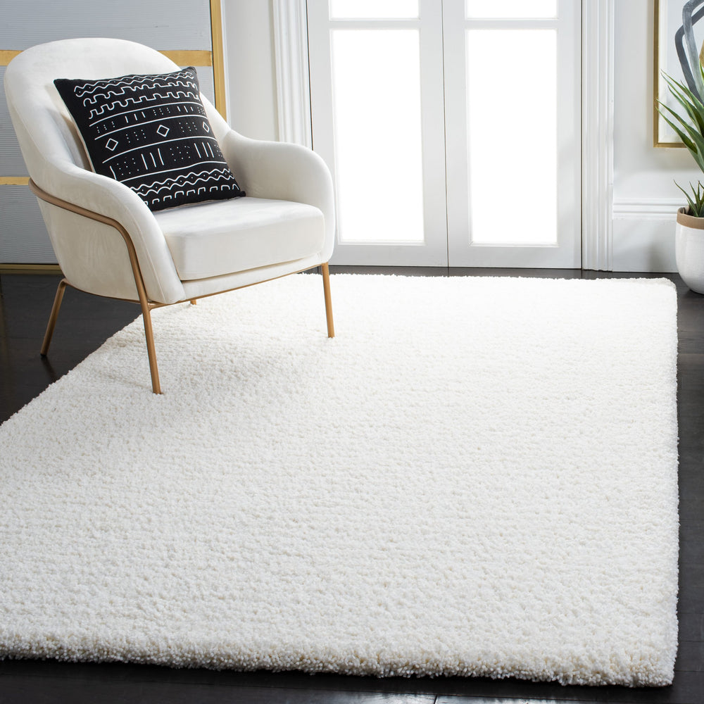 Safavieh Ultimate Ivory Shag Rug — Hand-Tufted Flokati-Style Plush Polyester Pile For Cozy Luxe Rooms 6'-0" x 9'-0" SGU211B-6