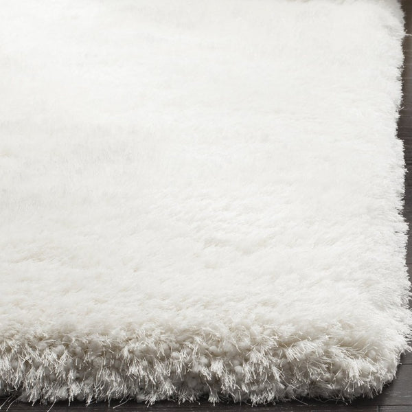 Safavieh Luxe Shag Hand Tufted Ivory Polyester Runner Rug for Hallways and Entryways SGX160A-214