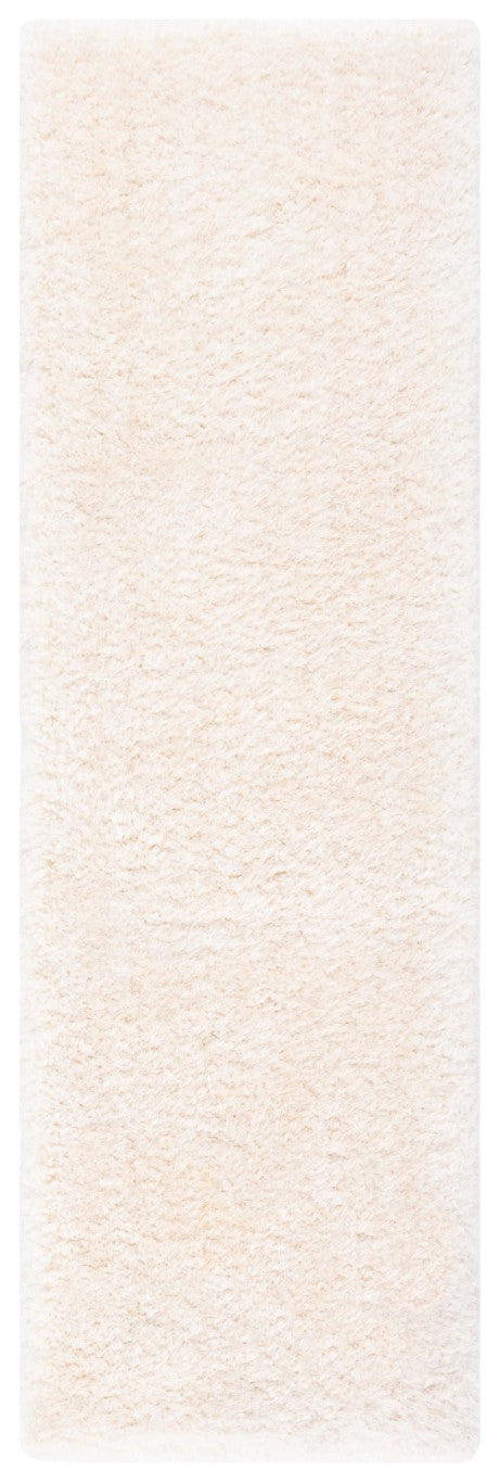 Safavieh Luxe Shag Hand Tufted Ivory Polyester Runner Rug for Hallways and Entryways SGX160A-214