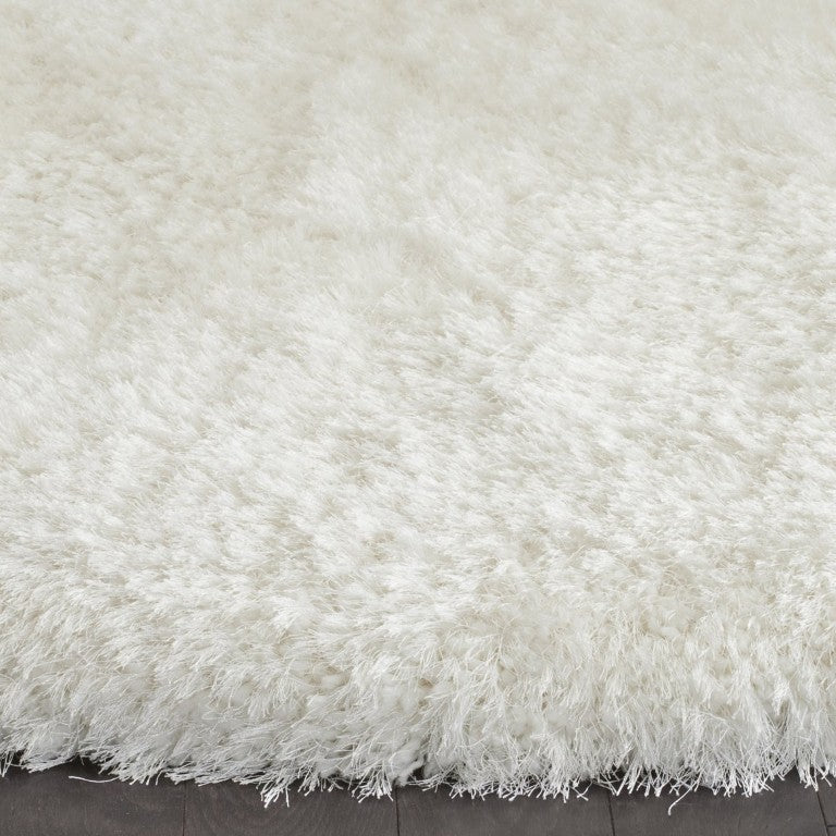 Safavieh Luxe Shag Hand Tufted Ivory Round Rug Deep Flokati Pile for Bedroom or Nursery SGX160A-4R