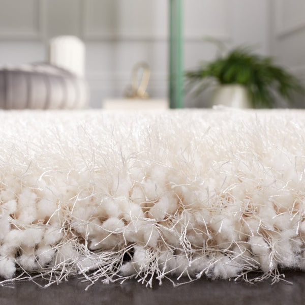 Safavieh Luxe Shag Hand Tufted Plush Polyester Accent Rug for Bedroom or Minimalist Living SGX160B-24