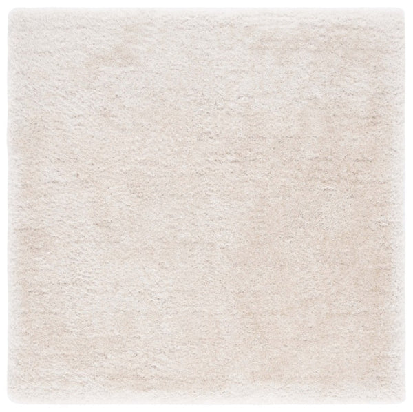 Safavieh Luxe Shag Flokati Style Hand Tufted Polyester Rug Plush Neutral Accent for Bedroom SGX160B-4SQ