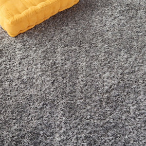 Safavieh Luxe Hand Tufted Shag Rug Plush Polyester Pile Solid Grey Square Bohemian Accent SGX160C-4SQ