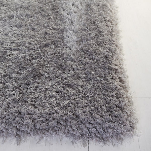 Safavieh Luxe Hand Tufted Shag Rug Plush Polyester Pile Solid Grey Square Bohemian Accent SGX160C-4SQ