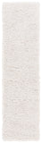 Safavieh Luxe Shag 800 Hand Tufted/ Hooked Shag Rug White 2' x 3'
