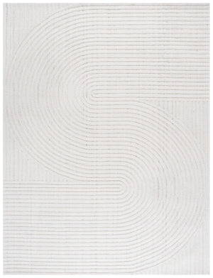 Safavieh Southampton Hand Tufted Wool Blend Area Rug Plush Ivory Curves for Large Living Rooms SHA301A-10