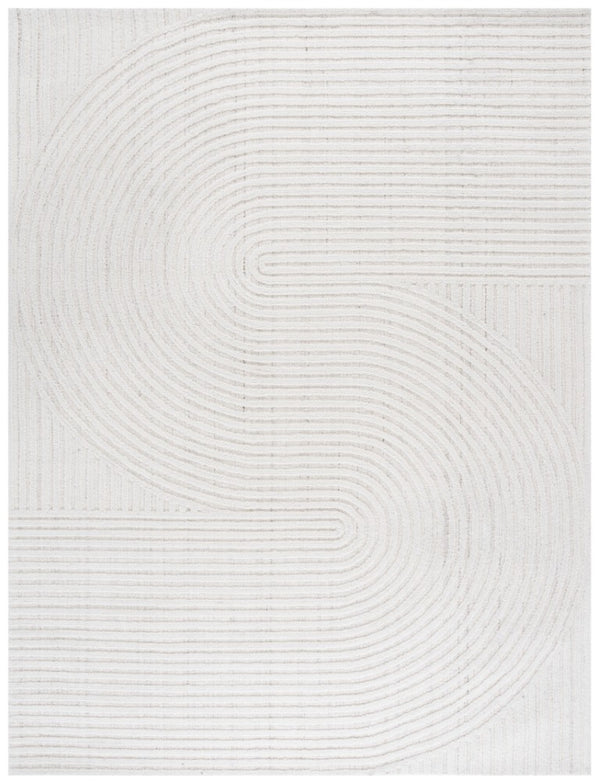 Safavieh Southampton Hand Tufted Wool Blend Area Rug Plush Ivory Curves for Large Living Rooms SHA301A-10