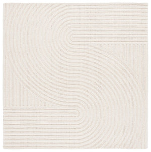 Safavieh Southampton Hand Tufted Wool Blend Ivory Area Rug Soft Plush Pile for Modern Interiors SHA301A-4SQ