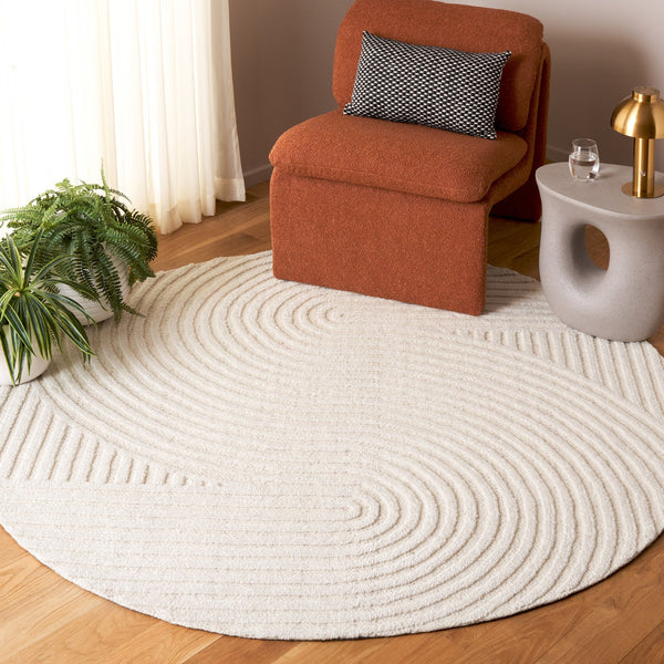 Safavieh Southampton Contemporary Area Rug – Luxurious Hand-tufted Design For Modern Elegance & Comfort Ivory 55% Wool,45% Polyester Sha301a-4