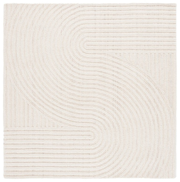 Safavieh Southampton Hand Tufted Wool Blend Area Rug Plush Ivory Square for Living Spaces SHA301A-8SQ